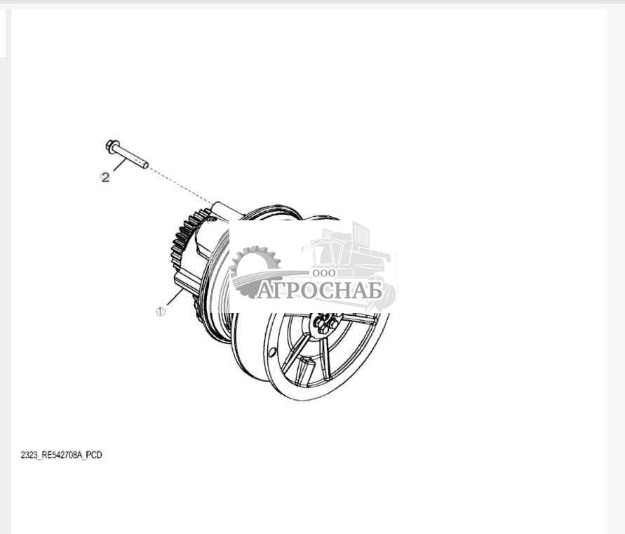2323 Привод вентилятора на двигателе 